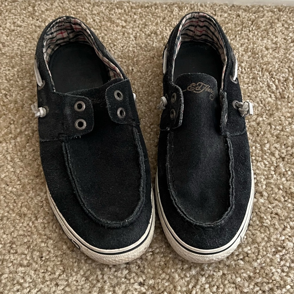 Ed Hardy - Nalo boat shoes - black